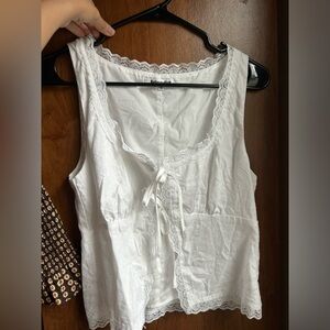 Reformation Rosalie linen top